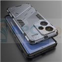 Чехол - накладка для Xiaomi Redmi Note 13 Pro Plus 23090RA98 / BIBERCAS / с подставкой Серый / Пластиковый / Защитный 