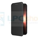 Чехол книжка для Realme GT Neo 5 / Realme GT 3 Черный (текстура карбон)