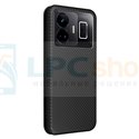 Чехол книжка для Realme GT Neo 5 / Realme GT 3 Черный (текстура карбон)