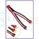Переходник T-Plug мама на 2 T-Plug папа с кабелем 10см 14AWG