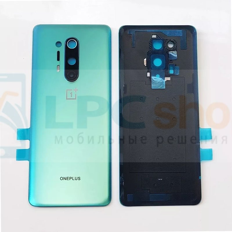 Крышка(задняя) для OnePlus 8 Pro Зеленая + Стекло камеры - OR