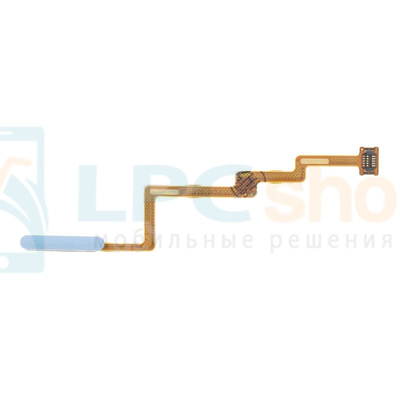 Шлейф Xiaomi Poco F3 сканер отпечатка пальца Синий
