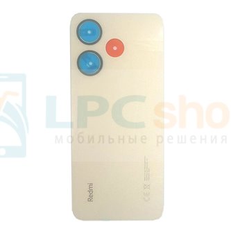 Крышка(задняя) для Xiaomi Redmi 13 4G Золотая ORIG с CE