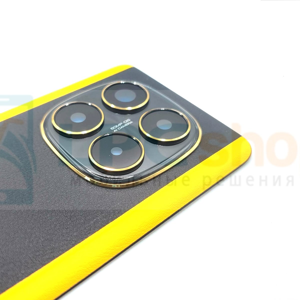 Крышка(задняя) для Xiaomi Poco X7 Черная со стеклом камеры - ORIG с CE