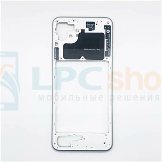 Средняя часть для Samsung A22S A226B / A22 5G Белая  (с NFC)