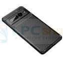 Чехол силиконовый для Google Pixel 7 Pro / Черный текстура карбон