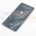 Крышка(задняя) LG G6 H870DS Черная (с линзой и кнопкой) -  с лого оператора