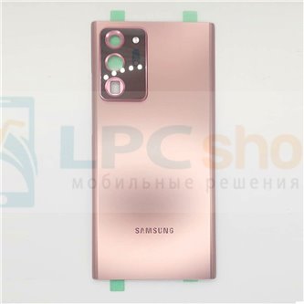Крышка(задняя) для Samsung Note 20 Ultra N985F Золото с линзой камеры и микрофоном
