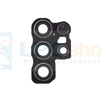 Стекло задней камеры Samaung S24 Ultra Черное с рамкой