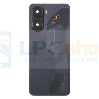 Крышка(задняя) ZTE nubia Neo 3 Черная со стеклом камеры