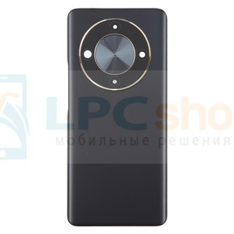 Крышка(задняя) Huawei Honor X9b Черная со стеклом камеры