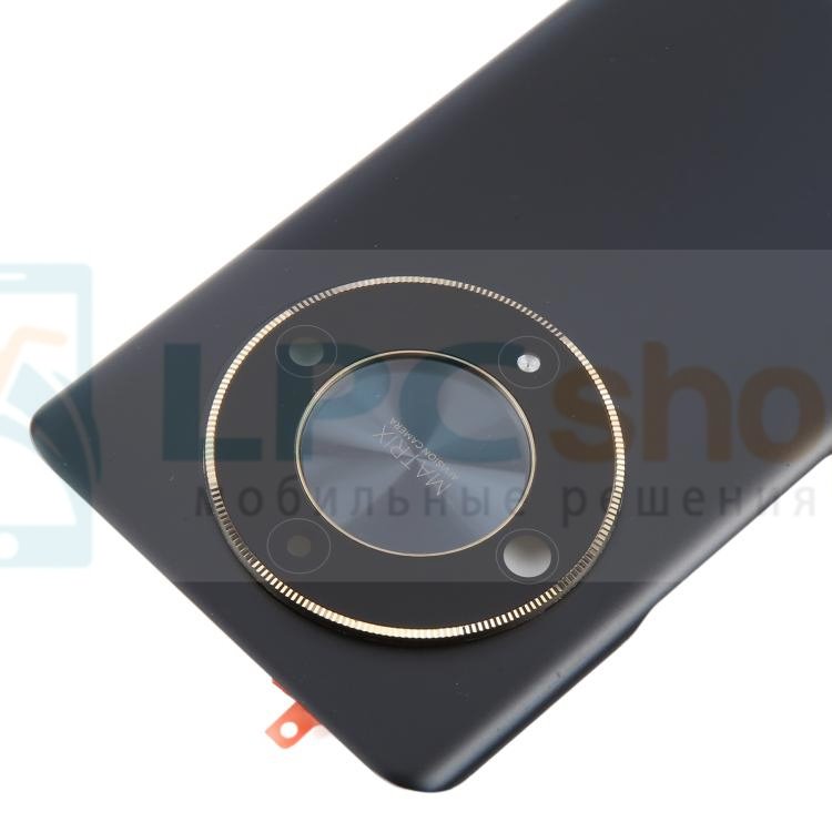 Крышка(задняя) Huawei Honor X9b Черная со стеклом камеры