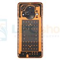 Крышка(задняя) Huawei Honor X9b Оранжевая со стеклом камеры