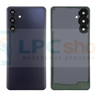 Крышка(задняя) Samsung Galaxy M55 5G M556B Черная со стеклом камеры