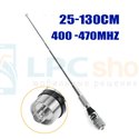 Телескопическая антенна для рации Baofeng (поворот 90градусов, 400-470MHZ SMA-female, 5dB, 25-130см)