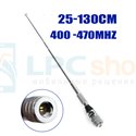 Телескопическая антенна для рации Baofeng (поворот 90градусов, 400-470MHZ SMA-male, 5dB, 25-130см)