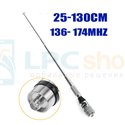Телескопическая антенна для рации Baofeng (поворот 90градусов, 136-174MHZ SMA-female, 5dB, 25-130см)