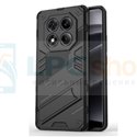 Чехол - накладка для Xiaomi Redmi Note 14 Pro 4G / BIBERCAS / с подставкой Черный / Пластиковый / Защитный 