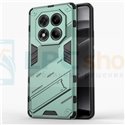 Чехол - накладка для Xiaomi Redmi Note 14 Pro 4G / BIBERCAS / с подставкой Зеленый / Пластиковый / Защитный 