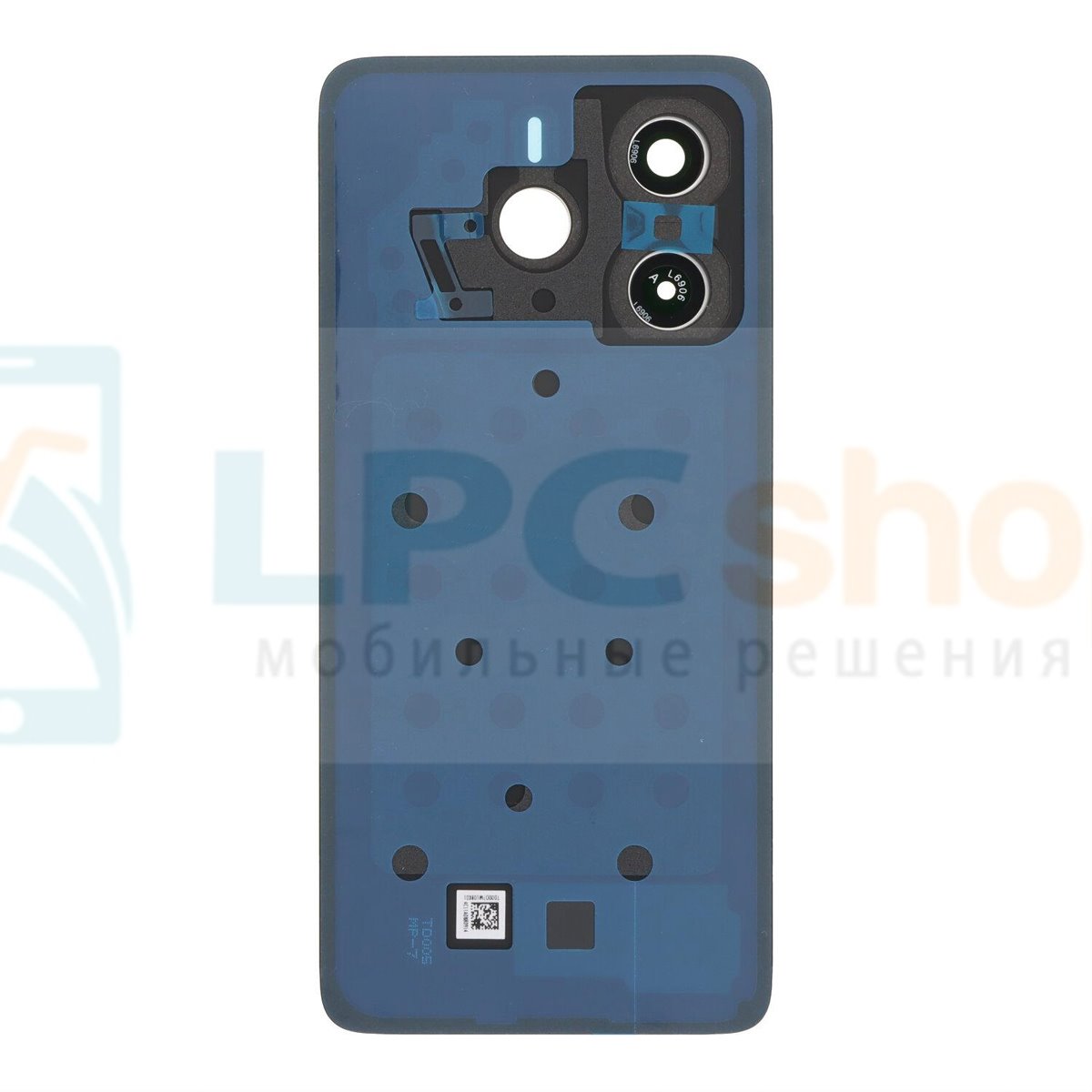 Крышка(задняя) для Xiaomi Redmi Note 14 4G Черная со стеклом камеры (без CE)