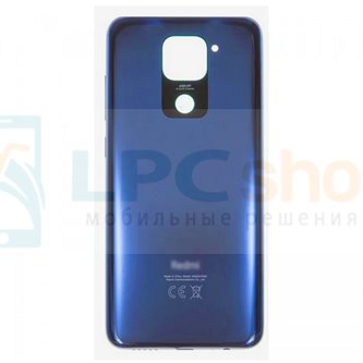 Крышка(задняя) для Xiaomi Redmi Note 9 Серый (для Midnight Grey) -ORIG с NFC