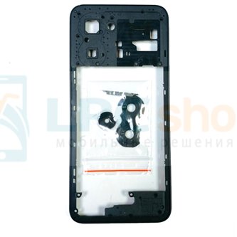 Средняя часть Realme C33 RMX3624 Черная со стеклом камеры - копия