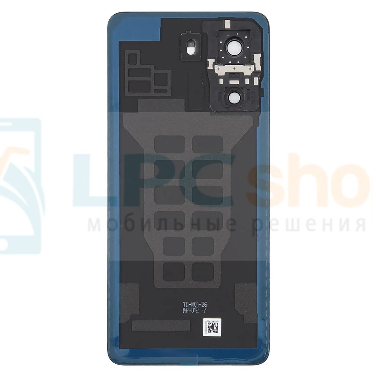 Крышка(задняя) для Xiaomi Poco X7 Pro Черная со стеклом камеры - OR (С СЕ)