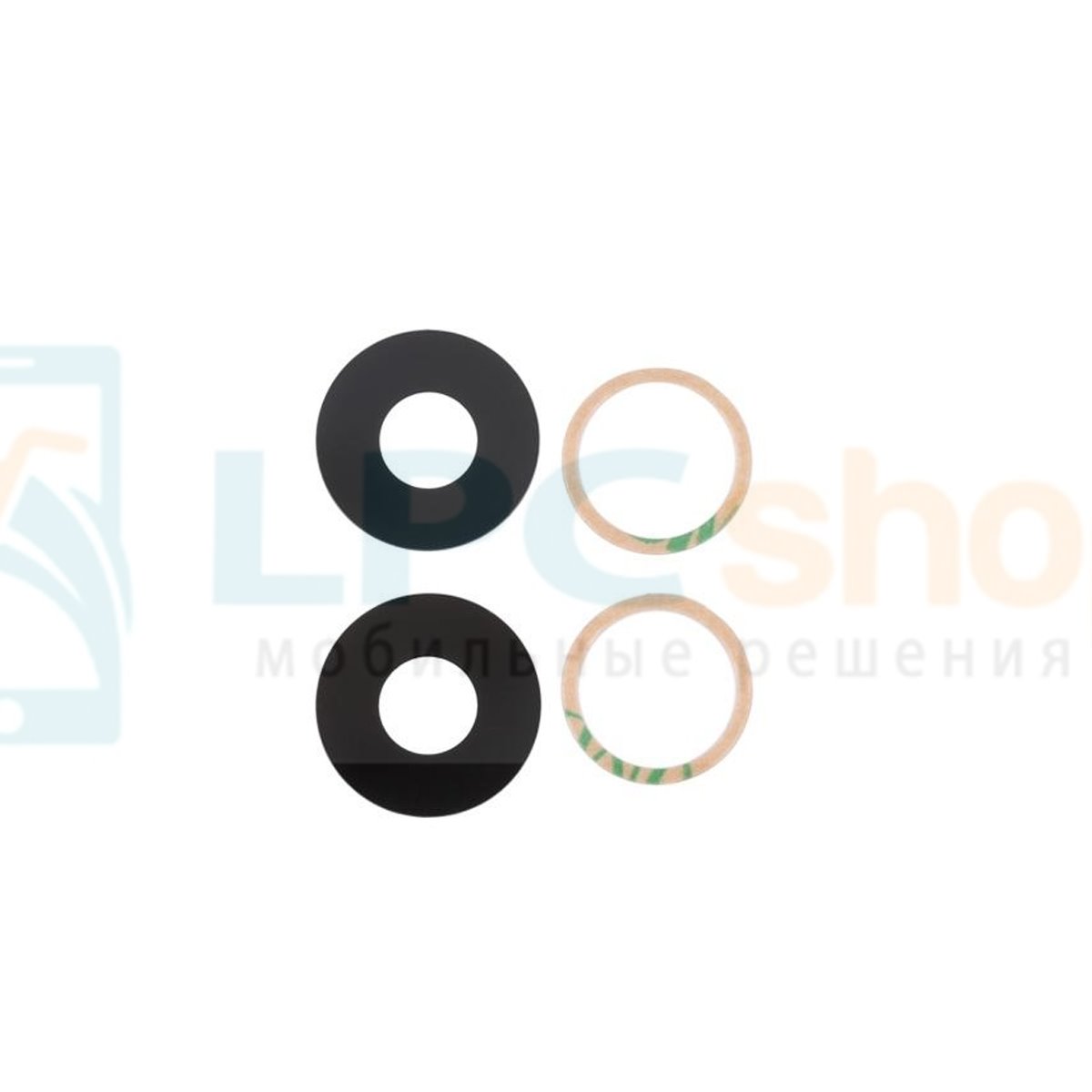 Стекло задней камеры Oppo A96 4G CPH2333 Черное
