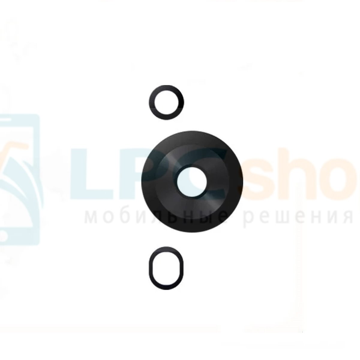 Стекло задней камеры Huawei P60 Pro Черный