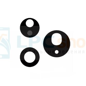 Стекло задней камеры Huawei Pura 80 Pro LMR-LX9 / 80 Pro+ Черное