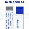 Ленточный шлейф 20pin шаг 0.5ММ длина 50мм прямой