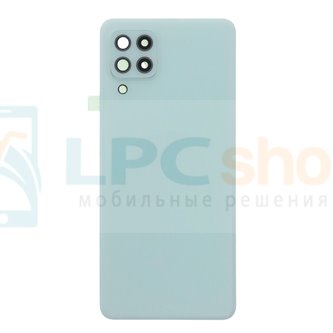 Крышка(задняя) для Samsung A22 4G A225F Зеленая + стекло камеры - копия