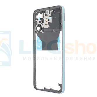 Средняя часть Xiaomi Redmi 13 4G / 5G Синяя со вспышкой(без NFC)