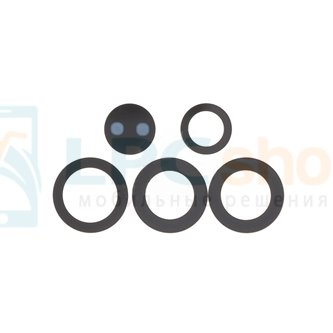 Стекло задней камеры Samsung S24 Ultra Черный