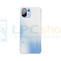 Крышка(задняя) для Xiaomi Mi 11 Lite/11 Lite 4G Синяя со стеклом камеры - ORIG с CE