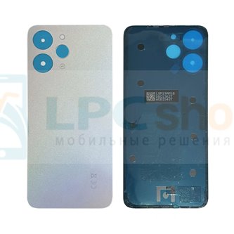 Крышка(задняя) для Xiaomi Redmi 12 4G Серебро(для Polar Silver) - ORIG с CE