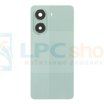 Крышка(задняя) для Xiaomi Poco X7 Pro Зеленая со стеклом камеры - OR (С СЕ)