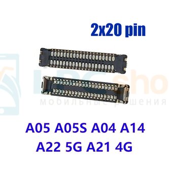 Коннектор для Samsung A05 / A05S / A04 / A14 / A22 5G / A21 4G на плату (40pin)