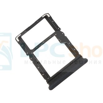 Лоток сим карты Xiaomi Redmi 13 Черный (версия для 2-х сим)