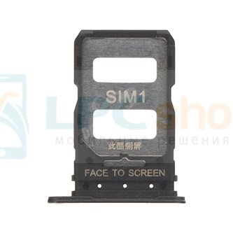 Лоток сим карты Xiaomi 14T Черный (версия для 2-х сим)