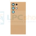 Крышка(задняя) для Samaung S24 Ultra Оранжевая со стеклом камеры
