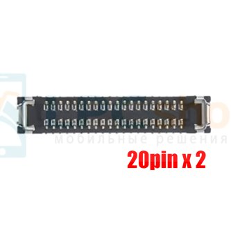 Коннектор для Samsung A22s / A22 5G / A02S / A04E на плату (40pin)