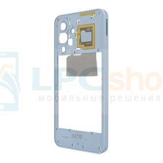 Средняя часть Samsung Galaxy A17 4G A175F Синяя (с NFC)