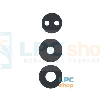 Стекло задней камеры Realme GT 6 Черное