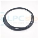 Силиконовый кабель 1метр черный - 12AWG - Луженая медь / сечение 3.4 кв.мм / диаметр проводника 2.41 / внешний D 4.5  / 9.8 Ом/к