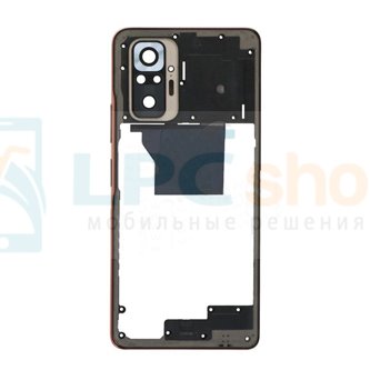 Средняя часть Xiaomi Redmi Note 10 Pro M2101K6G Бронза(Gradient Bronze) + кнопки громкости
