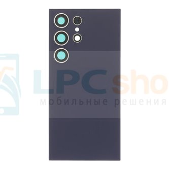 Крышка(задняя) для Samaung S24 Ultra Фиолетовая со стеклом камеры