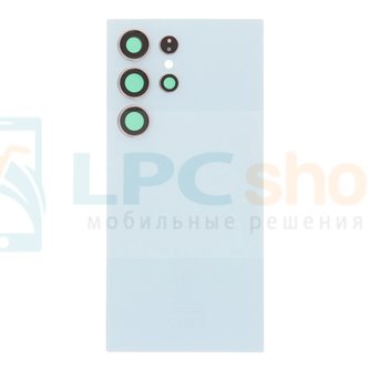 Крышка(задняя) для Samaung S24 Ultra Светло-синий со стеклом камеры