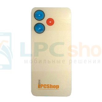 Крышка(задняя) для Xiaomi Redmi 13 4G Золотая ORIG без CE