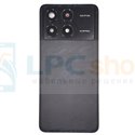 Крышка(задняя) для Xiaomi Poco F6 Pro Черная со стеклом камеры